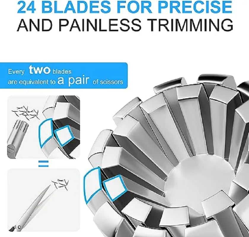 Manual Nose Hair Trimmer – Stainless Steel, Portable & Washable