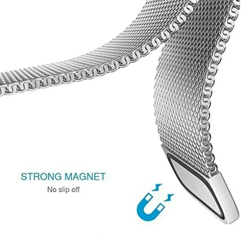 20/22mm Magnetic Milanese Strap for Samsung Galaxy Watch Stainless Steel Band for Huawei