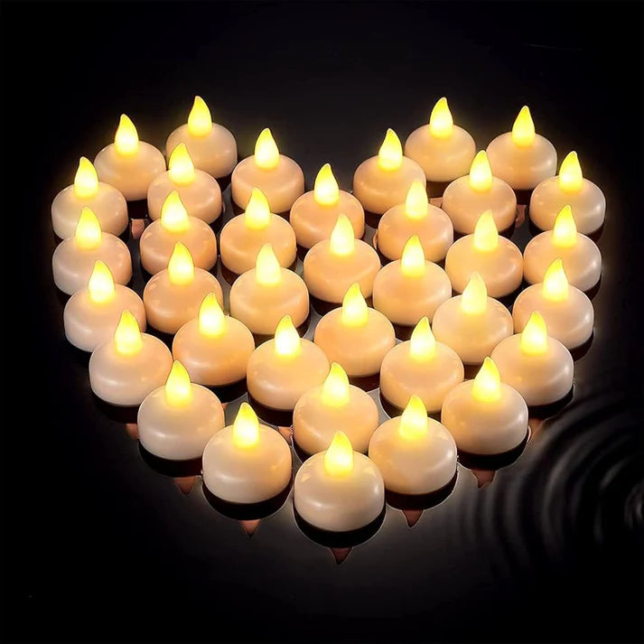 LED Candle Diya Lights Pack of 12