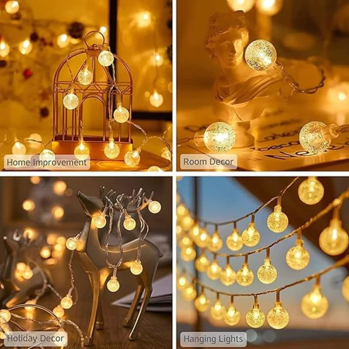 Crystal Bubble Ball String Led Lights