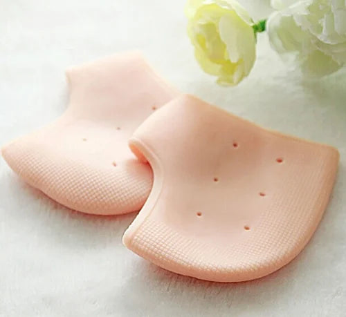 Silicone Gel Heel Pad Socks for Pain Relief & Cracked Heel Repair (Pack of 2 pair )