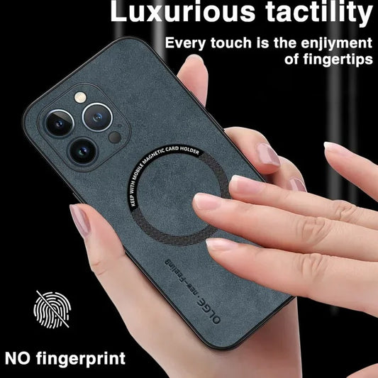 Leather MagSafe iPhone Case for iPhone 11 Pro