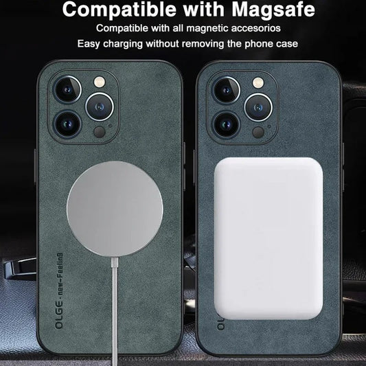 Leather MagSafe iPhone Case for iPhone 11 Pro